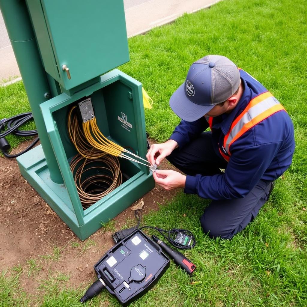 Underground Pedestal Splicing